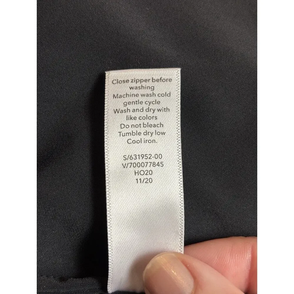 Athleta Venice Blazer Dark Heather Grey 8 Stretch Single Breasted